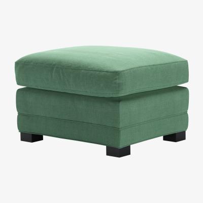 Sofa.com Aissa Medium Rectangular Footstool in Celadon Easy Cotton