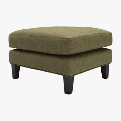 Sofa.com Izzy Medium Rectangular Footstool in Thyme Florence Textured Weave