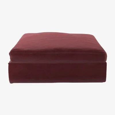 Sofa.com Nearly New Long Island Footstool End Unit in Dusty Rose Cotton Matt Velvet - sofa.com