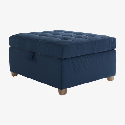 Sofa.com Club Small Rectangular Storage Footstool in Galaxy Organic Smart Cotton