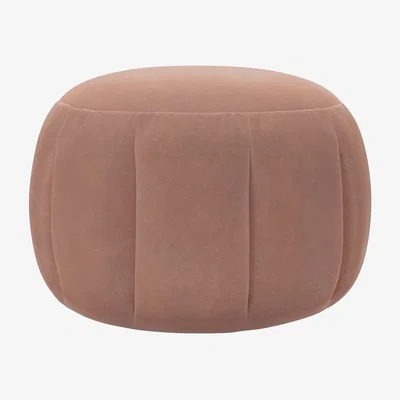 Sofa.com Harper Round Footstool in Cosmopolitan Smart Velvet - sofa.com