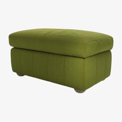 Sofa.com Tiffany Slim Medium Rectangular Footstool in Vine Leaf Organic Smart Cotton