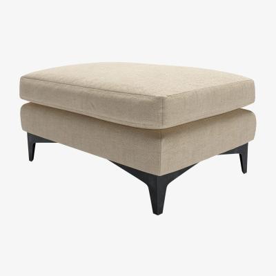 Sofa.com Lars Medium Rectangular Footstool in Shearling Hygge Chunky Weave