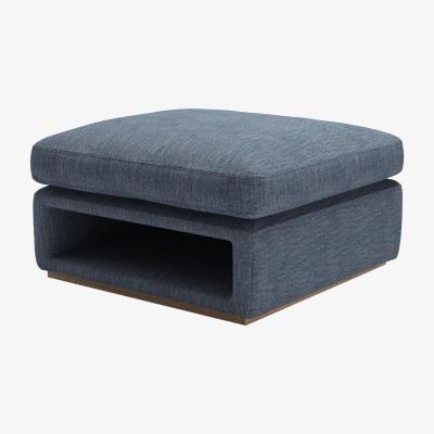Sofa.com Ren Modular Storage Footstool in Azure Florence Textured Weave