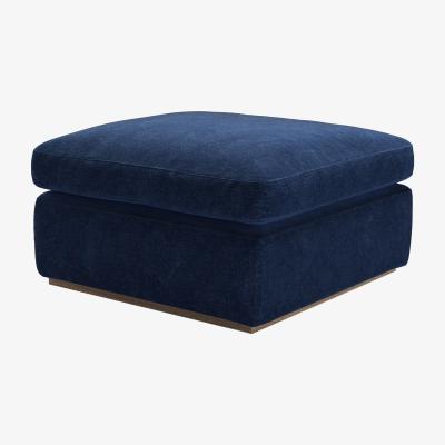 Sofa.com Ren Footstool in Port Royal Aquaclean Clever Chenille