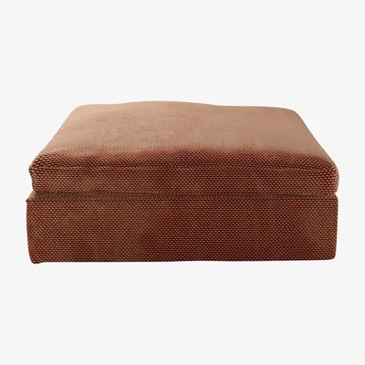 Sofa.com Long Island Footstool End Unit in Pomegranate Bubble Velvet