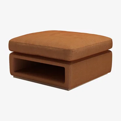 Sofa.com Ren Modular Storage Footstool in Saffron Heathland Weave
