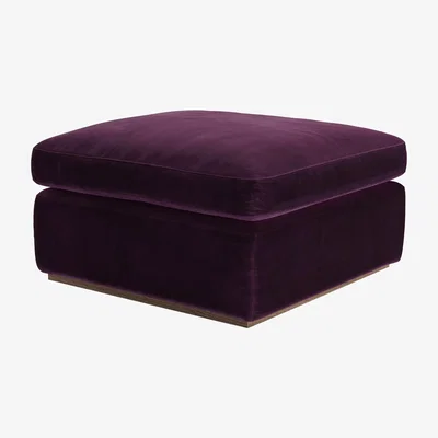 Sofa.com Ren Footstool End Unit in Damson Smart Velvet