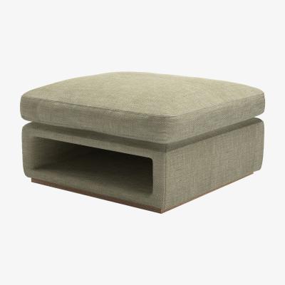Sofa.com Ren Modular Storage Footstool in Palm Silky Jacquard Weave