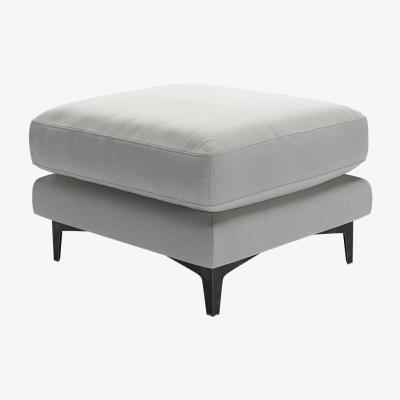 Sofa.com Boston Medium Rectangular Footstool in Wishing Well Organic Smart Cotton
