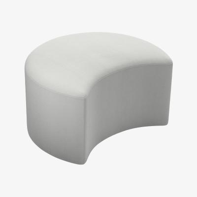 Sofa.com Luna Half Moon Footstool in Wishing Well Organic Smart Cotton
