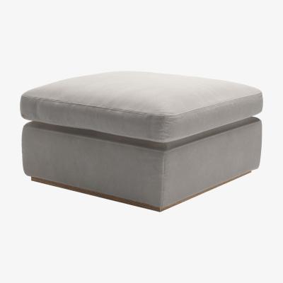 Sofa.com Ren Footstool in Nimbus Aquaclean Clever Velvet