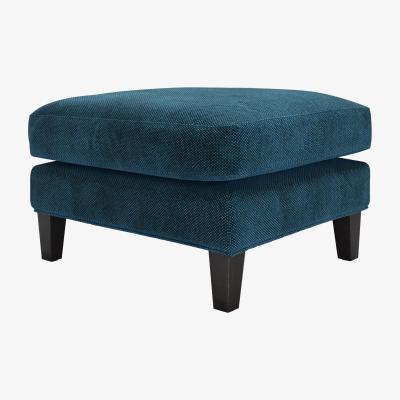 Sofa.com Izzy Medium Rectangular Footstool in Mineral Mist Speckled Chenille