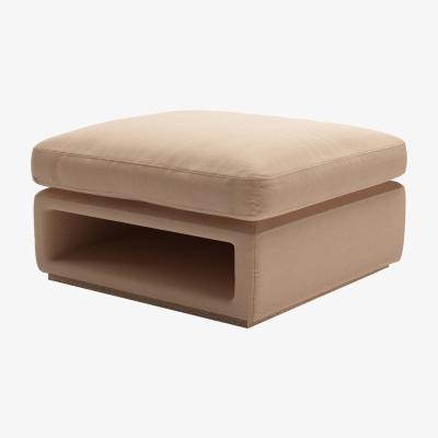 Sofa.com Ren Modular Storage Footstool in Rosewater Organic Smart Cotton