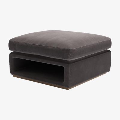 Sofa.com Ren Modular Storage Footstool in Shale Aquaclean Clever Velvet