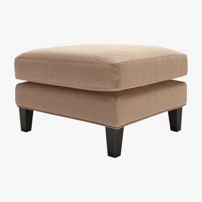 Sofa.com Izzy Medium Rectangular Footstool in Rosewater Organic Smart Cotton