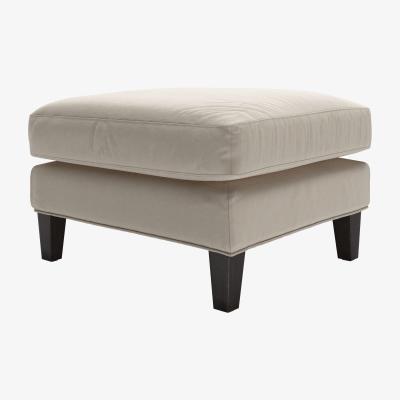 Sofa.com Izzy Medium Rectangular Footstool in Elderflower Organic Smart Cotton