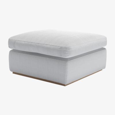 Sofa.com Ren Footstool in Pumice House Herringbone Weave