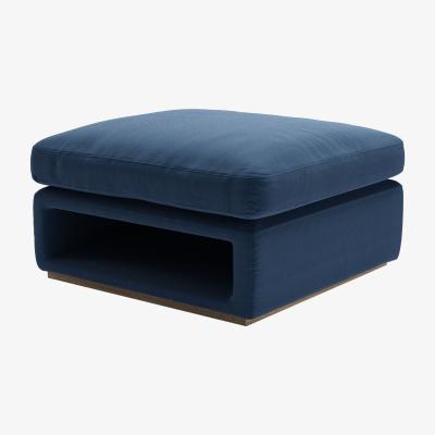 Sofa.com Ren Modular Storage Footstool in Galaxy Organic Smart Cotton