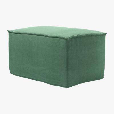 Sofa.com Anders Small Rectangular Footstool in Celadon Easy Cotton