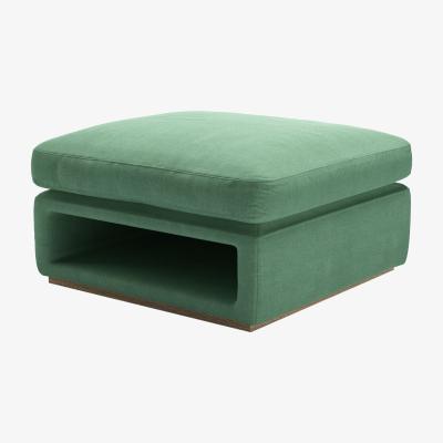 Sofa.com Ren Modular Storage Footstool in Celadon Easy Cotton