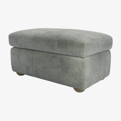 Sofa.com Tiffany Slim Medium Rectangular Footstool in Moonstone Speckled Chenille