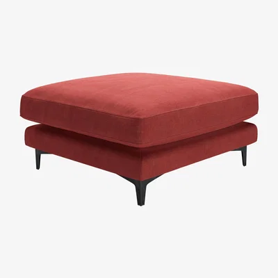 Sofa.com Boston Large Rectangular Footstool in Indian Summer Easy Cotton