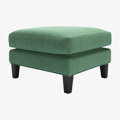 Sofa.com Izzy Medium Rectangular Footstool in Celadon Easy Cotton