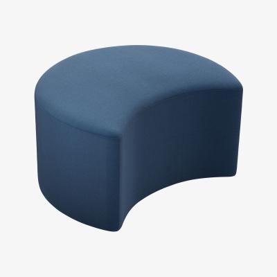 Sofa.com Luna Half Moon Footstool in Galaxy Organic Smart Cotton
