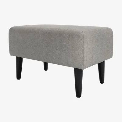 Sofa.com Jude Small Rectangular Footstool in Pebble Soft Weave