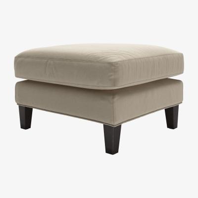 Sofa.com Izzy Medium Rectangular Footstool in Pennine Stone Organic Smart Cotton