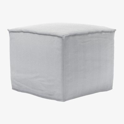 Sofa.com Anders Small Rectangular Footstool in Harbour Aquaclean Clever Velvet