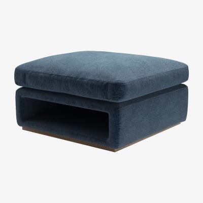 Sofa.com Ren Modular Storage Footstool in Portland Blue Brushstroke