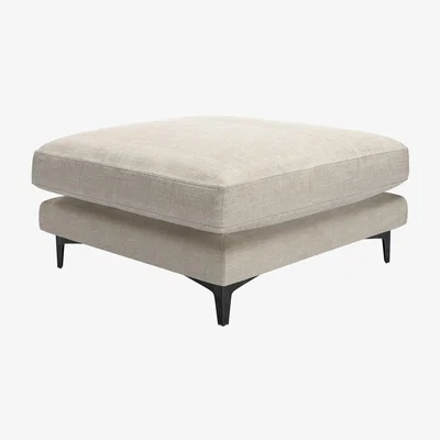 Sofa.com Boston Large Rectangular Footstool in Jasmine Silky Jacquard Weave