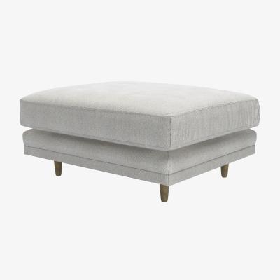 Sofa.com Marco Large Rectangular Footstool in Shell Heathland Weave