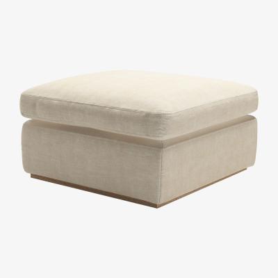 Sofa.com Ren Footstool in Chantilly Aquaclean Clever Chenille