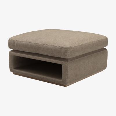 Sofa.com Ren Modular Storage Footstool in Greige Florence Textured Weave