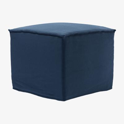 Sofa.com Anders Small Square Footstool in Galaxy Organic Smart Cotton