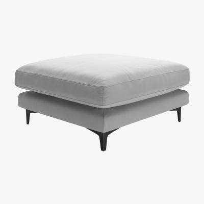 Sofa.com Boston Large Rectangular Footstool in Wishing Well Organic Smart Cotton