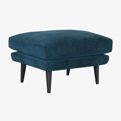 Sofa.com Holly Medium Rectangular Footstool in Mineral Mist Speckled Chenille