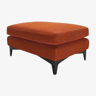 Sofa.com Lars Medium Rectangular Footstool in Moroccan Spice Smart Velvet