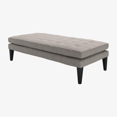 Sofa.com Club Large Rectangular Footstool in Serene Vermeer Linen - sofa.com