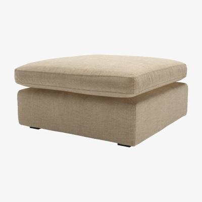Sofa.com Long Island Slim Medium Rectangular Footstool in Nordic Pine Hygge Chunky Weave