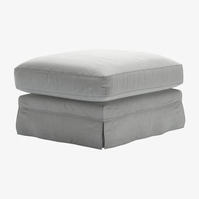Sofa.com Otto Large Rectangular Footstool in Wishing Well Organic Smart Cotton