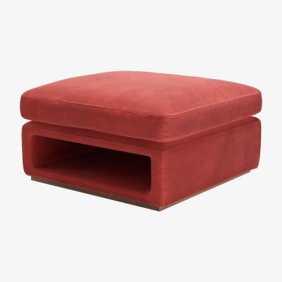 Sofa.com Ren Modular Storage Footstool in Wild Raspberry Smart Velvet