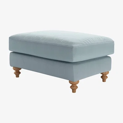 Sofa.com Teddy Large Rectangular Footstool in Exhale Vermeer Linen - sofa.com