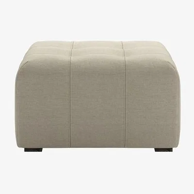 Sofa.com Romy Footstool End Unit in Matcha Powdered Leather