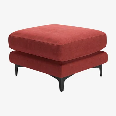 Sofa.com Boston Medium Rectangular Footstool in Indian Summer Easy Cotton