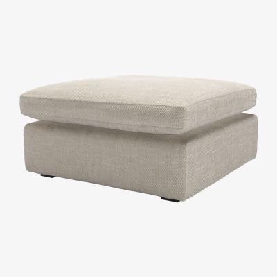 Sofa.com Long Island Slim Medium Rectangular Footstool in Jasmine Silky Jacquard Weave