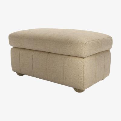 Sofa.com Tiffany Slim Medium Rectangular Footstool in Nordic Pine Hygge Chunky Weave